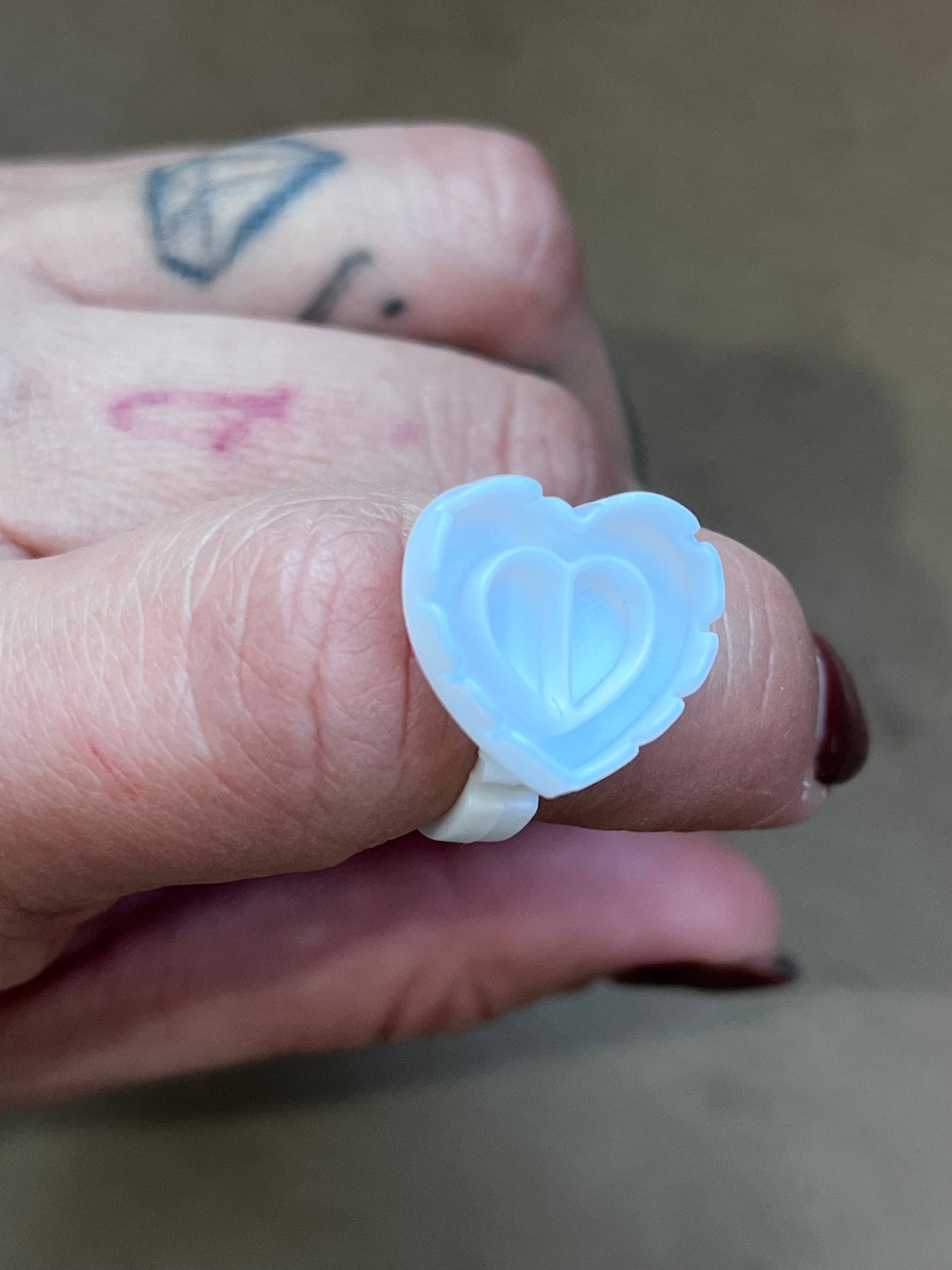 Heart Glue rings