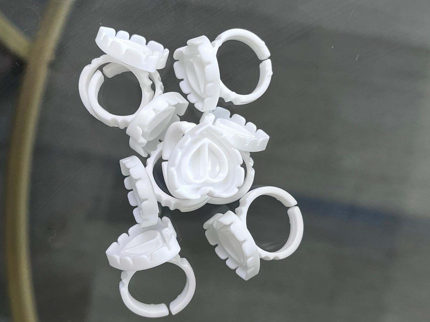 Heart Glue rings